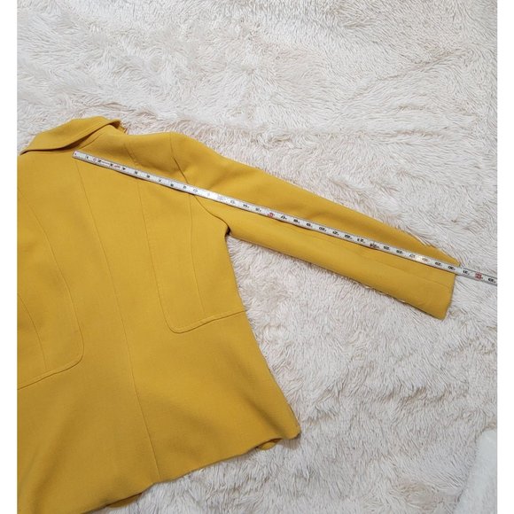 Chadwicks of Boston Women's Jacket, Mustard, Button Closure, Size 6 - Picture 4 of 13